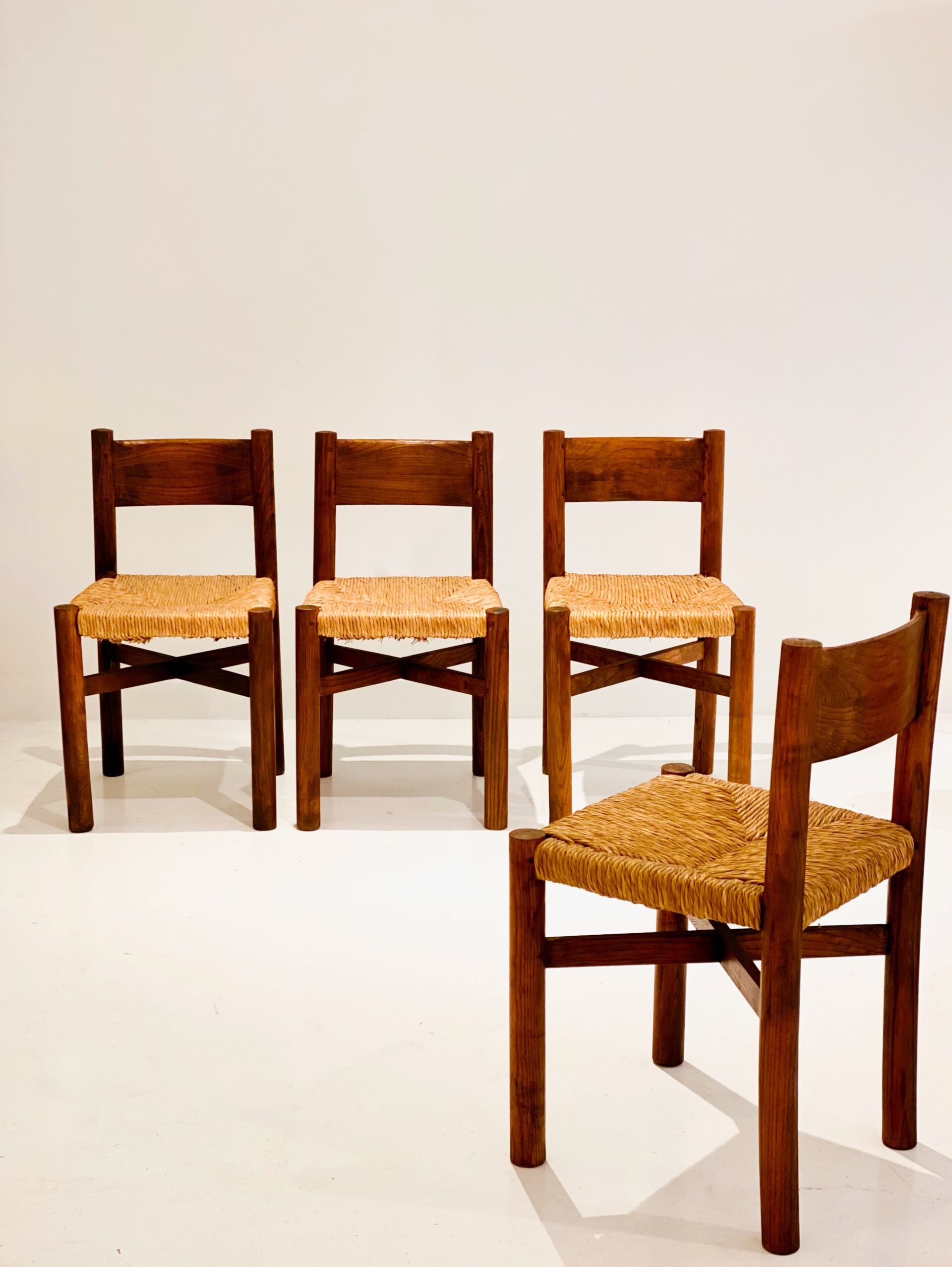 CHARLOTTE PERRIAND SET OF EARLY CHAIRS