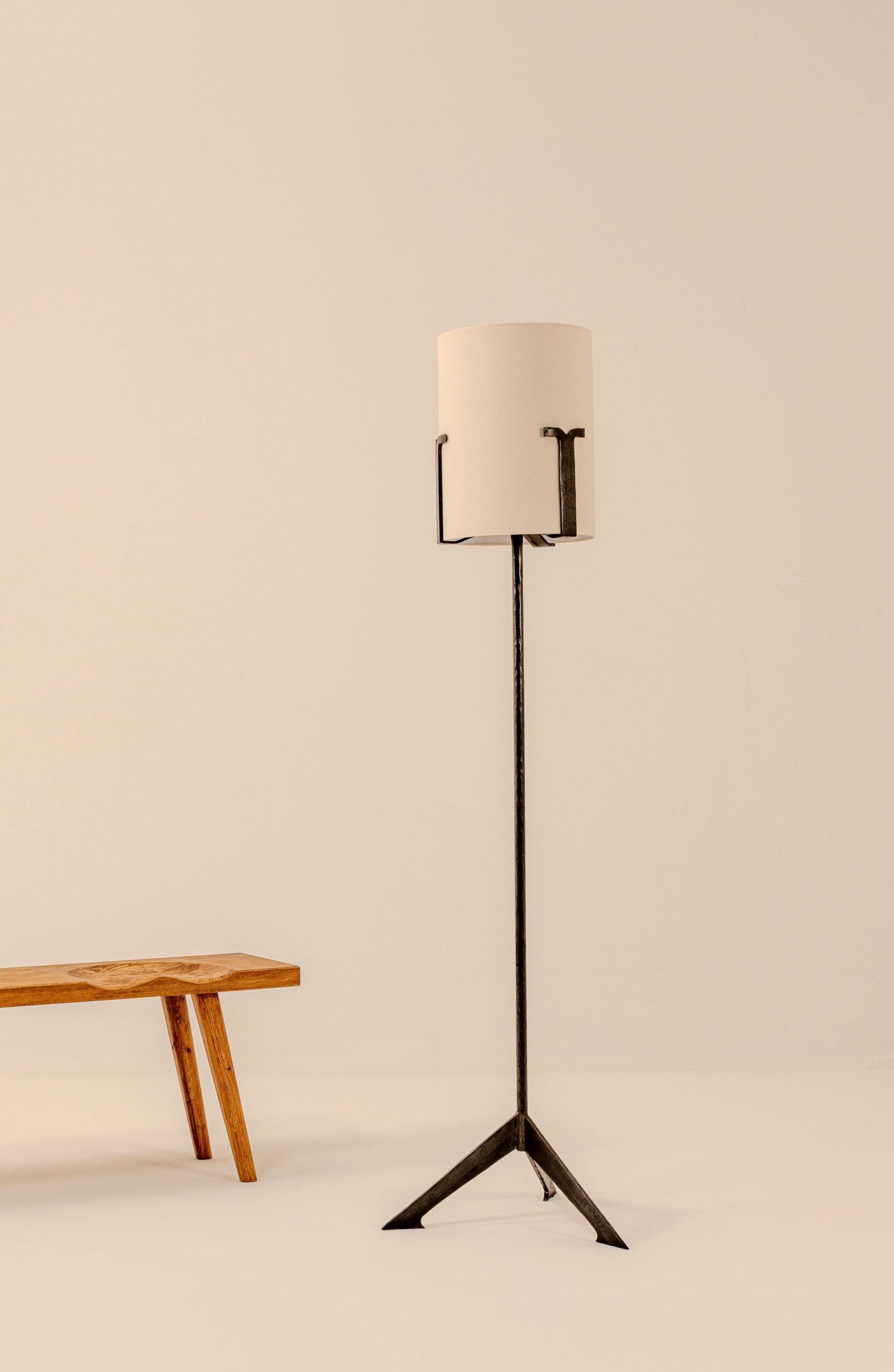 JEAN TOURET & MAROLLES TRIPOD FLOOR LAMP