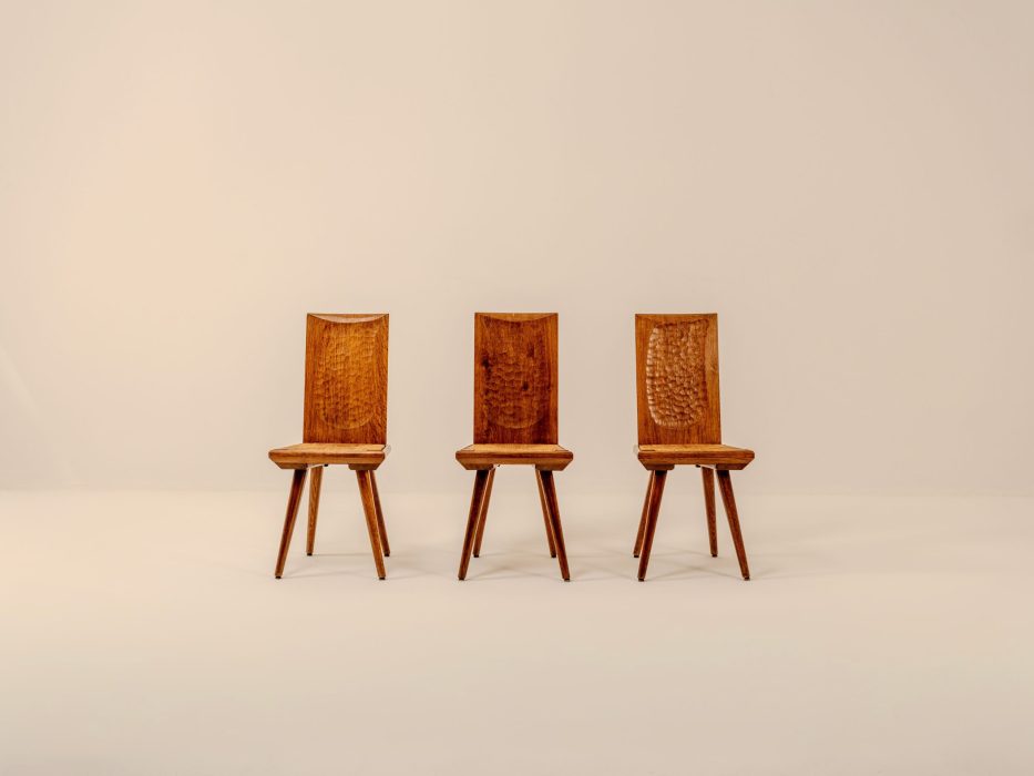 TOURET & MAROLLES 6 RUSH CHAIRS