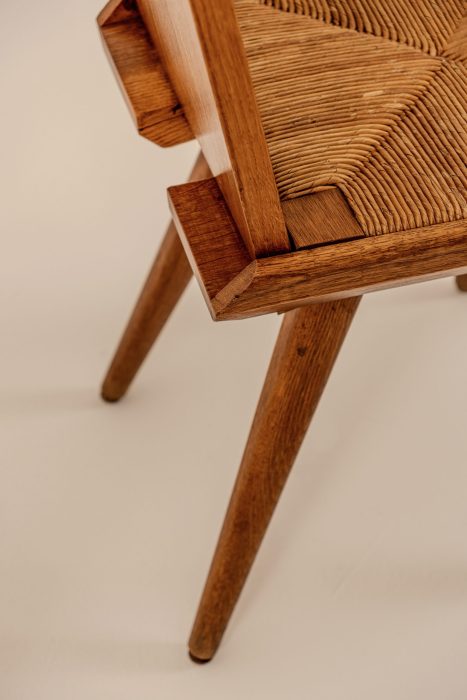 TOURET & MAROLLES 6 RUSH CHAIRS