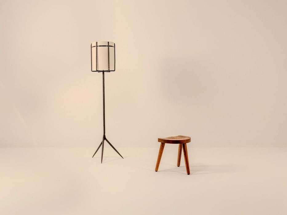 EAN TOURET AND MAROLLES CLAWS FLOOR LAMP