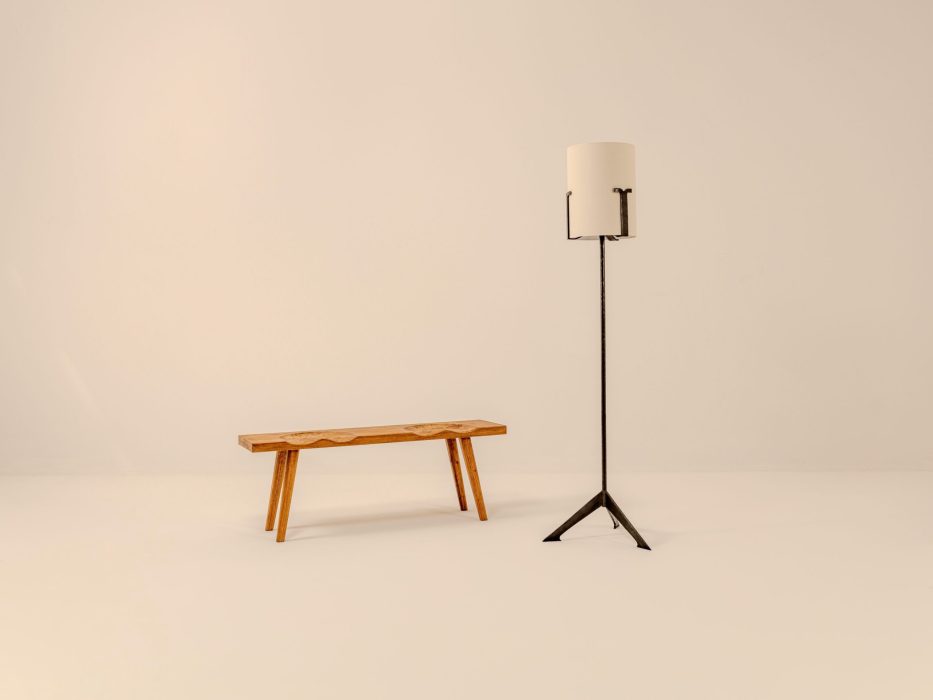JEAN TOURET & MAROLLES TRIPOD FLOOR LAMP
