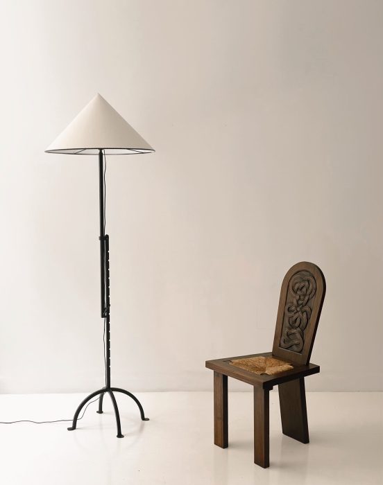 JOSEPH SAVINA PAIR OF SCULPTED CHAIRS CIRCA 1940