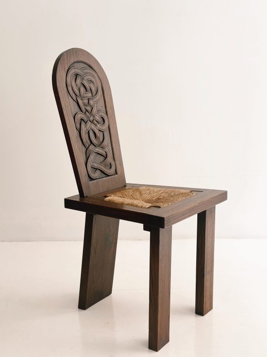 JOSEPH SAVINA PAIR OF SCULPTED CHAIRS CIRCA 1940