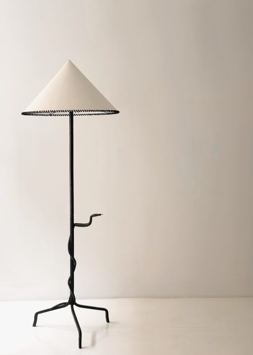 JEAN TOURET & ARTISANS DE LOZERE FLOOR LAMP CIRCA 1950