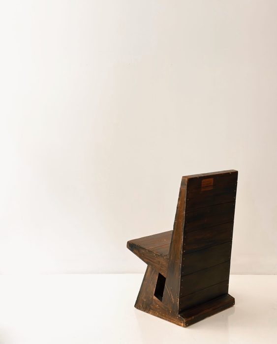 HANS VAN DER LAAN SIDE CHAIR CIRCA 1970