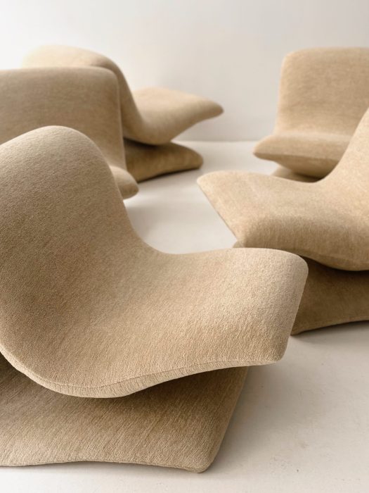 CHRISTIAN ADAM "DUCK" SET OF SLIPPER CHAIRS CIRCA 1970