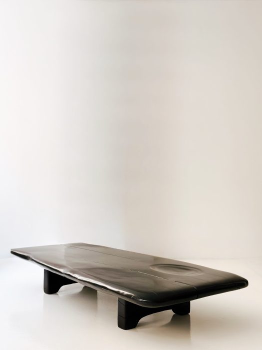 DAN POLLOCK SLAB EBONIZED TABLE