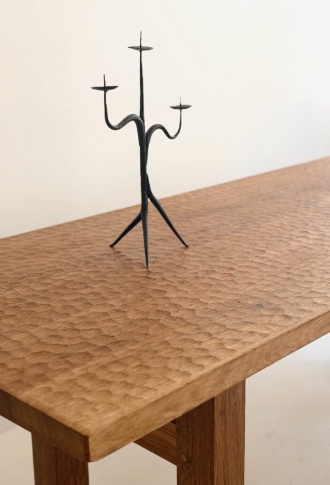 JEAN TOURET & MAROLLES WOOD DESK TABLE CIRCA 1960