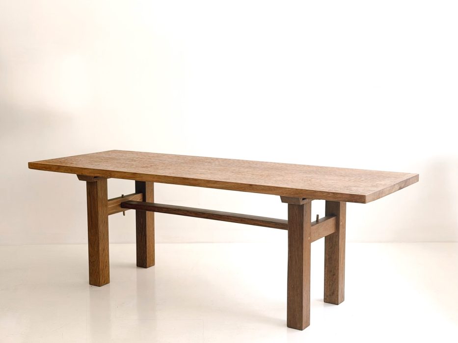 JEAN TOURET & MAROLLES WOOD DESK TABLE CIRCA 1960