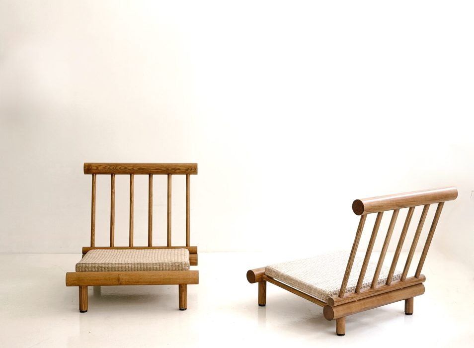 CHARLOTTE PERRIAND "LA CACHETTE" SLIPPER CHAIRS