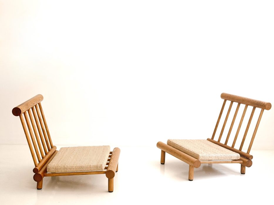 CHARLOTTE PERRIAND "LA CACHETTE" SLIPPER CHAIRS