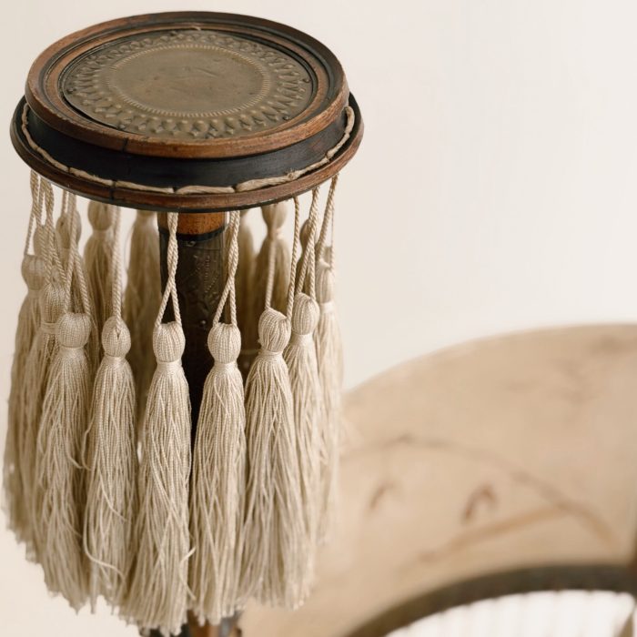 CARLO BUGATTI "TABOURINE" CHAIR CIRCA 1905